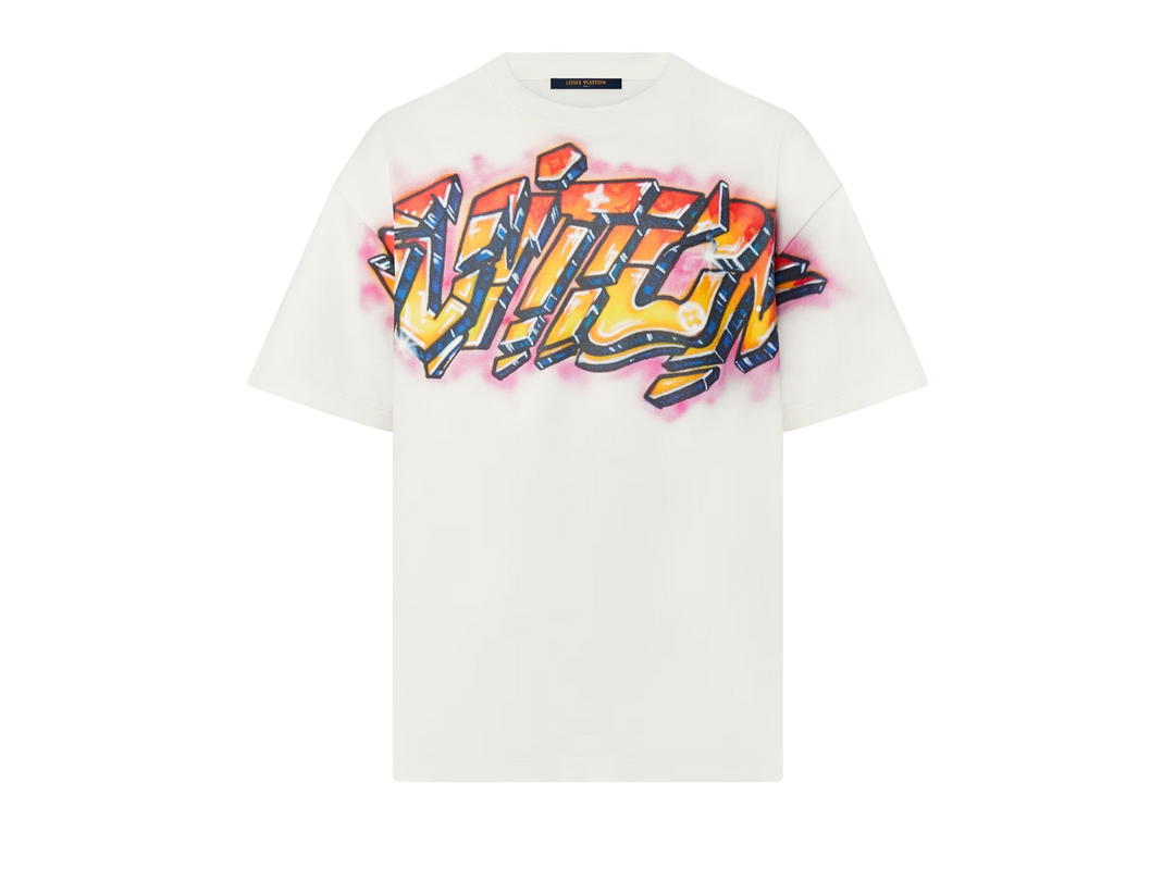 Louis Vuitton Louis Vuitton Graffiti T-Shirt Milky White