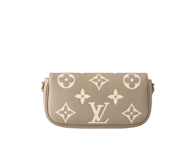 Louis Vuitton Louis Vuitton Wallet On Chain Ivy In Bicolor Monogram Empreinte Leather Hardware Dove Cream - view 2