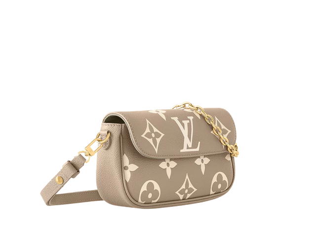 Louis Vuitton Louis Vuitton Wallet On Chain Ivy In Bicolor Monogram Empreinte Leather Hardware Dove Cream - view 3
