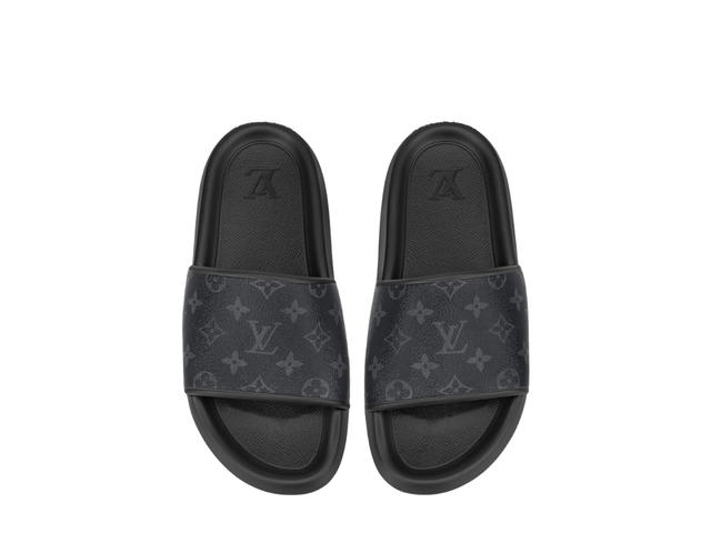 Louis Vuitton Louis Vuitton Waterfront Mule In Rubber Outsole With Monogram Rubber Eclipse - view 2