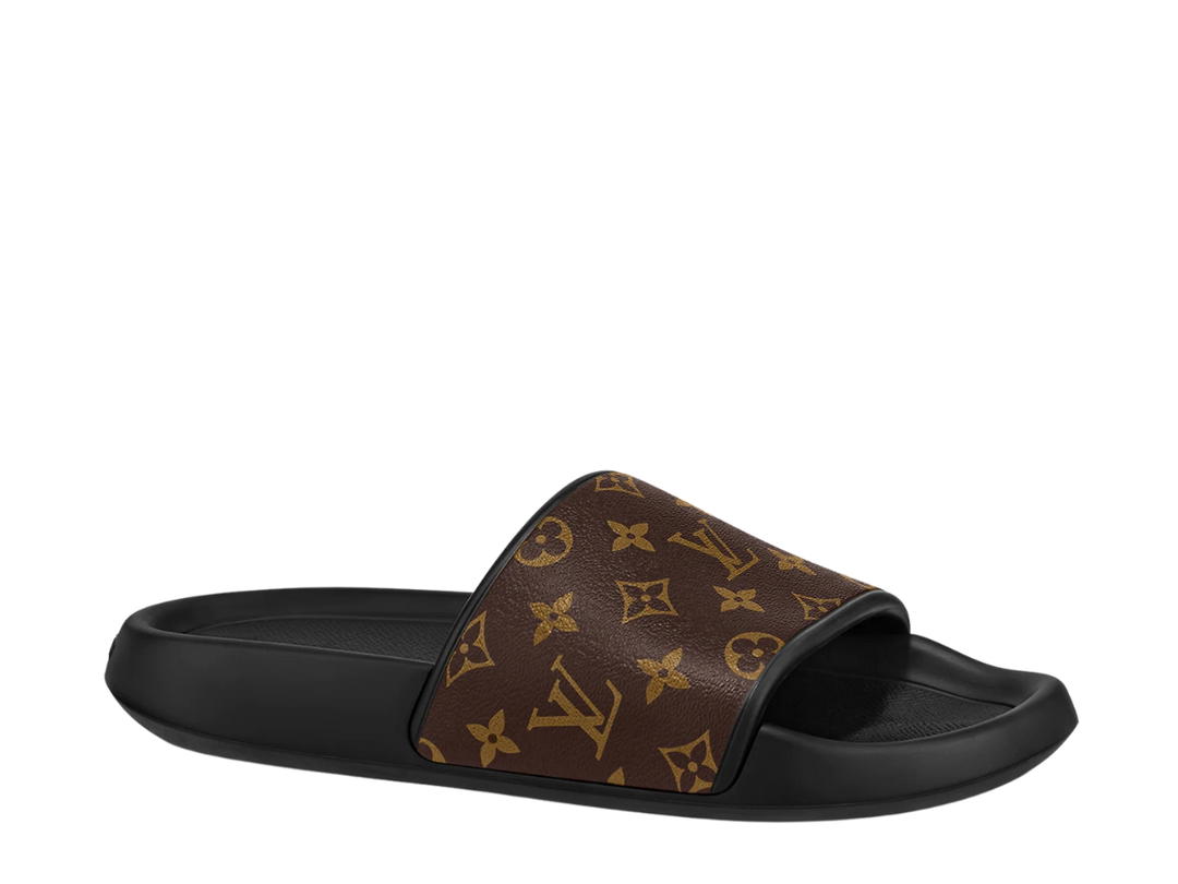 Louis Vuitton Louis Vuitton Waterfront Mule In Rubber Outsole With Monogram Rubber Macassar