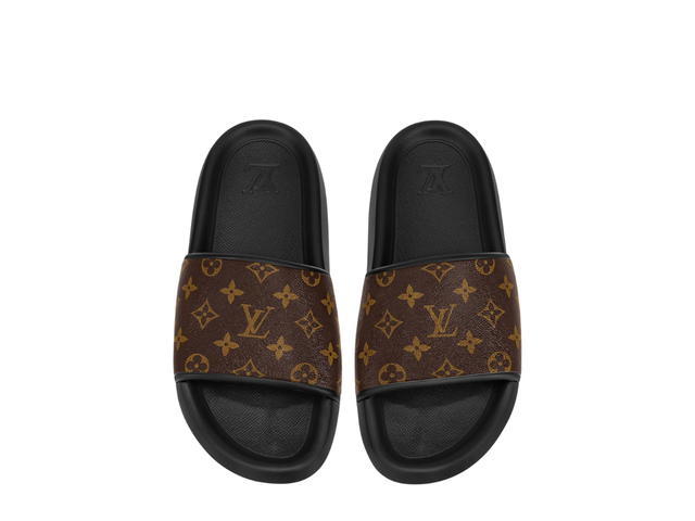 Louis Vuitton Louis Vuitton Waterfront Mule In Rubber Outsole With Monogram Rubber Macassar - view 2