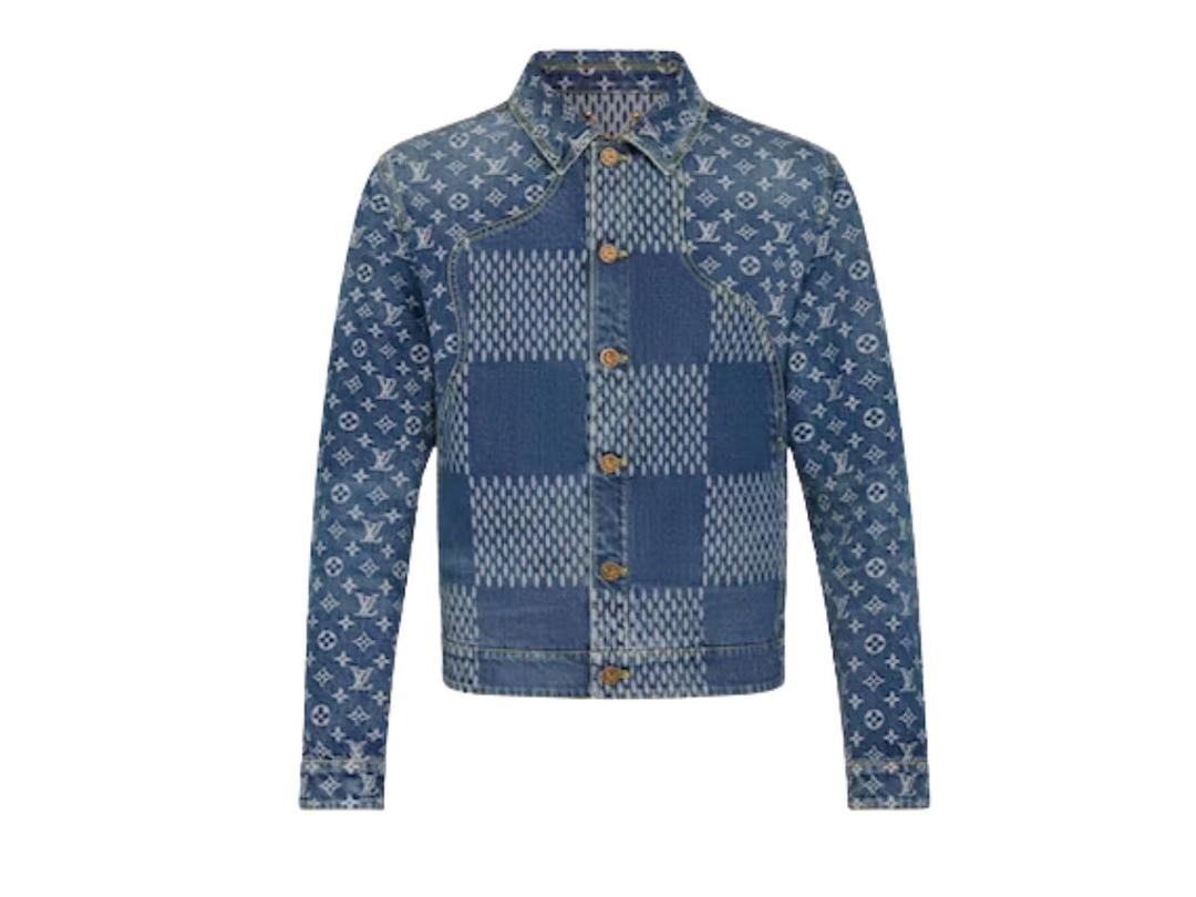 Louis Vuitton Louis Vuitton x Nigo Giant Damier Waves MNGM Denim Jacket Indigo