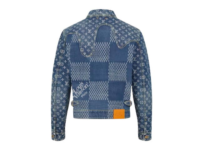Louis Vuitton Louis Vuitton x Nigo Giant Damier Waves MNGM Denim Jacket Indigo - view 2