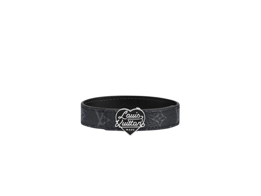 Louis Vuitton Louis Vuitton x Nigo LV Heart 14mm Reversible Bracelet Black