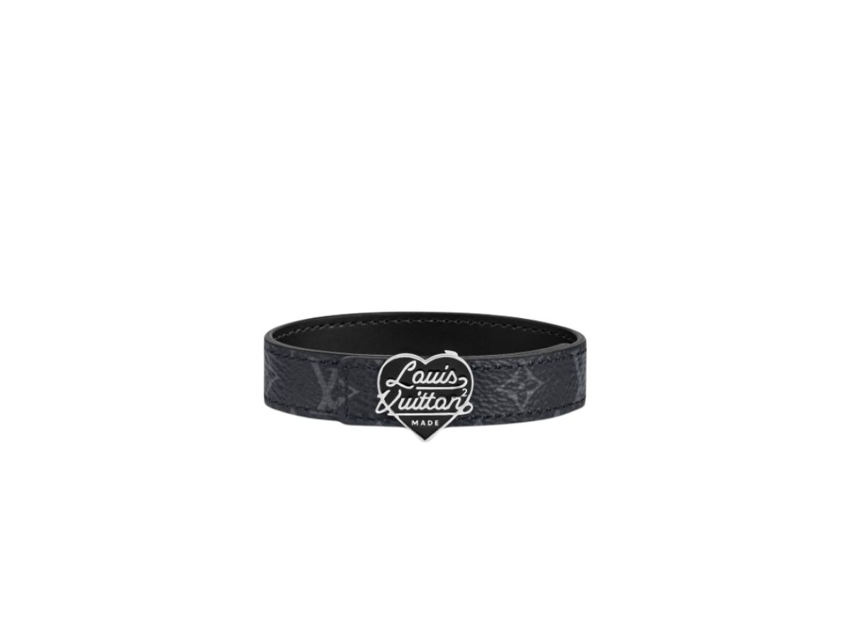 Louis Vuitton Louis Vuitton x Nigo LV Heart 14mm Reversible Bracelet Black