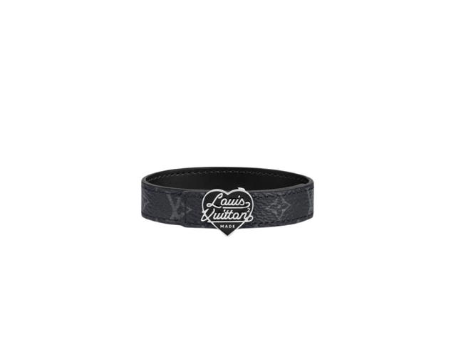 Louis Vuitton Louis Vuitton x Nigo LV Heart 14mm Reversible Bracelet Black - view 1