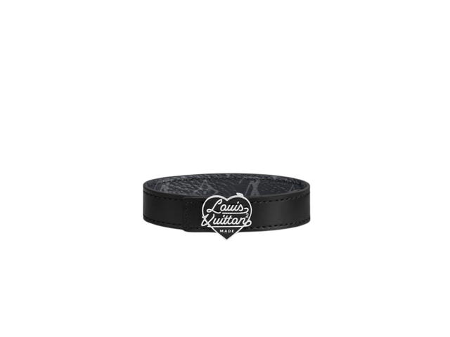 Louis Vuitton Louis Vuitton x Nigo LV Heart 14mm Reversible Bracelet Black - view 2