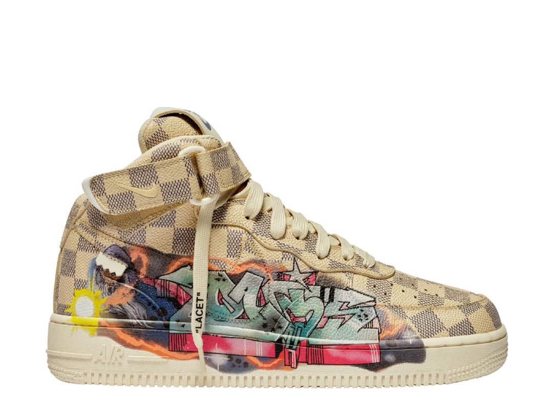 Louis Vuitton Louis Vuitton X Nike Air Force 1 By Virgil Abloh Graffiti