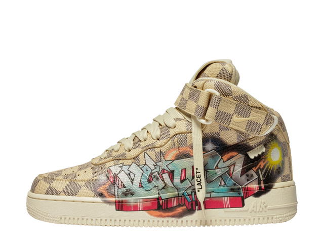 Louis Vuitton Louis Vuitton X Nike Air Force 1 By Virgil Abloh Graffiti - view 2