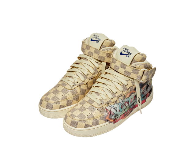 Louis Vuitton Louis Vuitton X Nike Air Force 1 By Virgil Abloh Graffiti - view 3