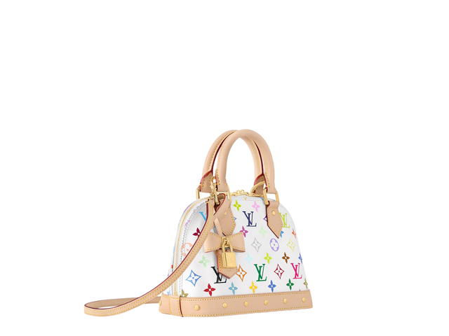 Louis Vuitton Louis Vuitton X Takashi Murakami Alma BB Bag In Multicolor Monogram Coated Canvas With Gold Hardware - view 2