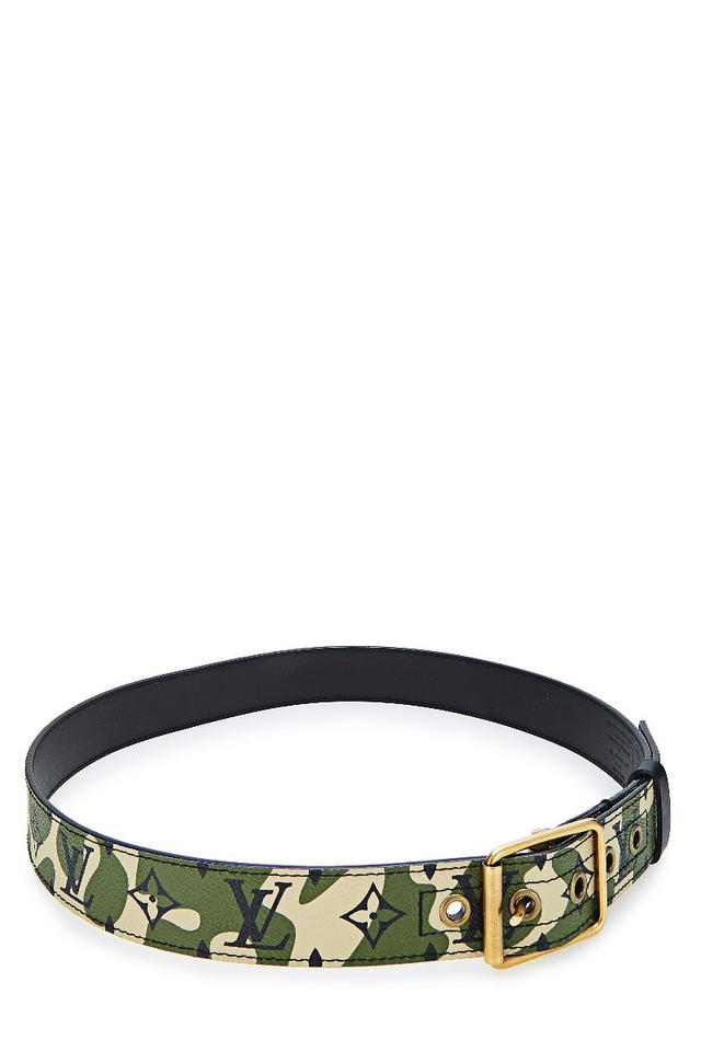 Louis Vuitton Louis Vuitton x Takashi Murakami Belt Monogramouflage Green - view 2