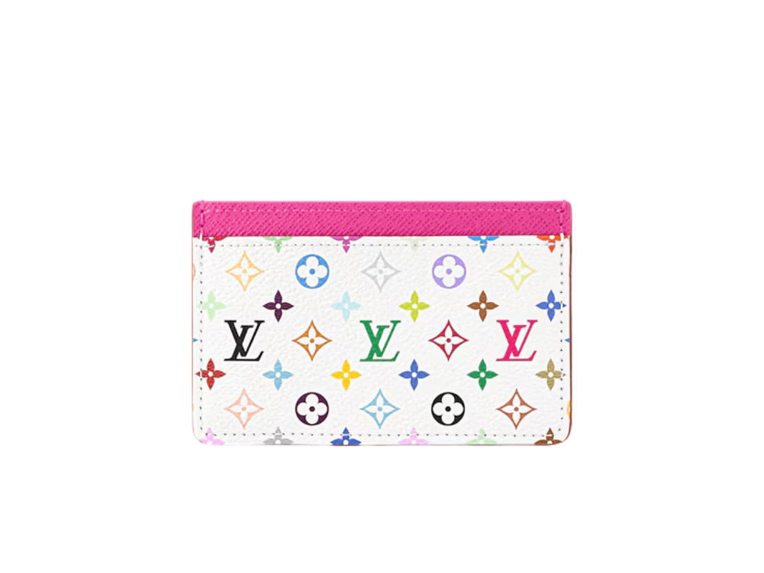 Louis Vuitton Louis Vuitton X Takashi Murakami Card Holder In Multicolor Monogram Canvas