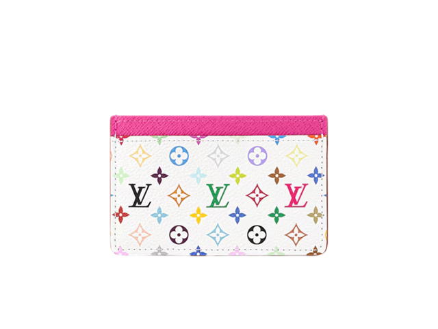 Louis Vuitton Louis Vuitton X Takashi Murakami Card Holder In Multicolor Monogram Canvas - view 1