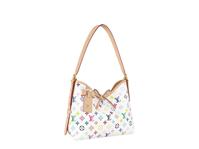 Louis Vuitton Louis Vuitton X Takashi Murakami CarryAll PM Bag In Multicolor Monogram Coated Canvas With Gold Hardware - view 2