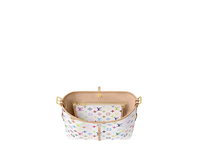 Louis Vuitton Louis Vuitton X Takashi Murakami CarryAll PM Bag In Multicolor Monogram Coated Canvas With Gold Hardware - view 3