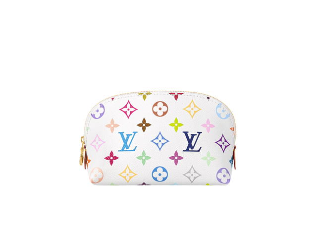 Louis Vuitton Louis Vuitton X Takashi Murakami Cosmetic PM Cosmetic Bag In Multicolor Monogram Canvas With Gold Hardware - view 1