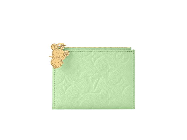 Louis Vuitton Louis Vuitton X Takashi Murakami Lisa Wallet In Green Tea Monogram Coated Canvas Trim - view 1