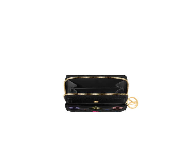 Louis Vuitton Louis Vuitton X Takashi Murakami Lou Wallet In Multicolored Monogram Embossed Lambskin Leather - view 2