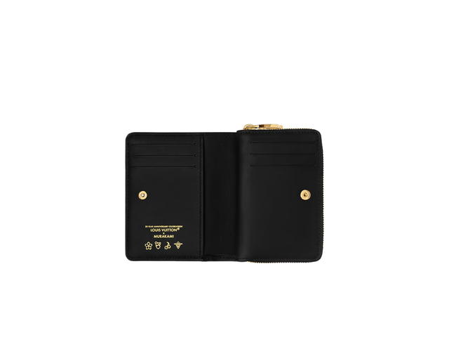 Louis Vuitton Louis Vuitton X Takashi Murakami Lou Wallet In Multicolored Monogram Embossed Lambskin Leather - view 3