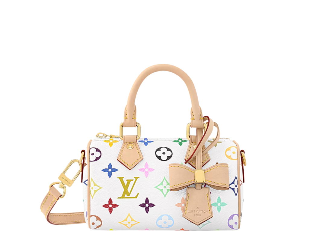 Louis Vuitton Louis Vuitton X Takashi Murakami Nano Speedy Bag In Multicolor Monogram Canvas With Gold Hardware