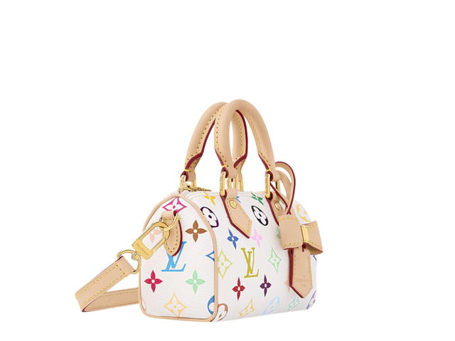 Louis Vuitton Louis Vuitton X Takashi Murakami Nano Speedy Bag In Multicolor Monogram Canvas With Gold Hardware - view 2