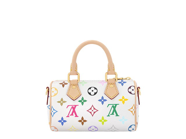 Louis Vuitton Louis Vuitton X Takashi Murakami Nano Speedy Bag In Multicolor Monogram Canvas With Gold Hardware - view 4