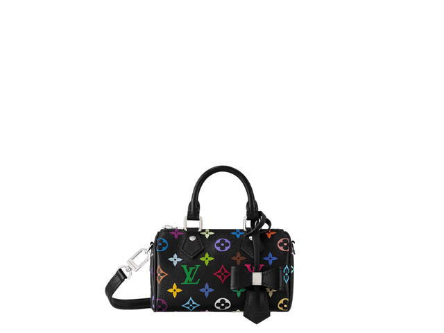 Louis Vuitton Louis Vuitton X Takashi Murakami Nano Speedy Bag In Multicolored Monogram Coated Canvas With Silver-Toned Hardware - view 1