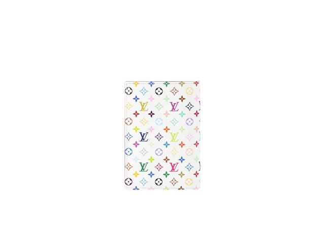 Louis Vuitton Louis Vuitton X Takashi Murakami Passport Cover In Multicolor Monogram Canvas - view 4