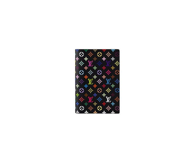 Louis Vuitton Louis Vuitton X Takashi Murakami Passport Cover In Multicolored Monogram Coated Canvas - view 1