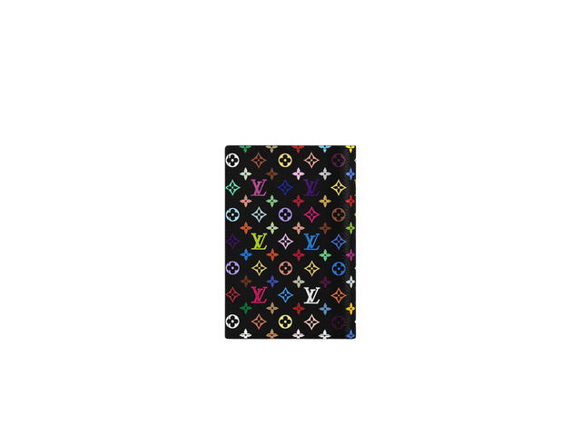 Louis Vuitton Louis Vuitton X Takashi Murakami Passport Cover In Multicolored Monogram Coated Canvas - view 3