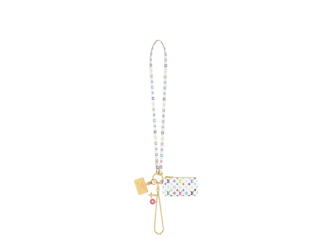 Louis Vuitton Louis Vuitton X Takashi Murakami Phone Strap In Multicolor Monogram Canvas With Gold Hardware