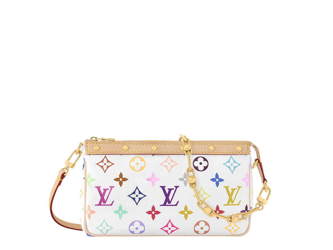 Louis Vuitton Louis Vuitton X Takashi Murakami Pochette Accessoires Bag In Multicolor Monogram Canvas With Gold Hardware