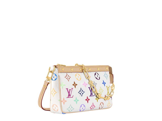 Louis Vuitton Louis Vuitton X Takashi Murakami Pochette Accessoires Bag In Multicolor Monogram Canvas With Gold Hardware - view 2
