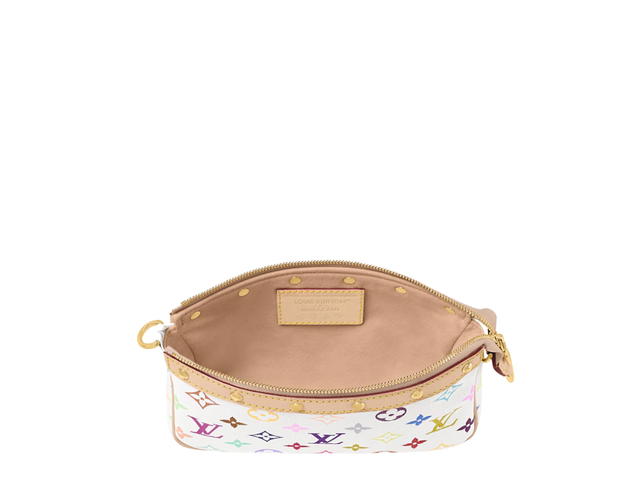 Louis Vuitton Louis Vuitton X Takashi Murakami Pochette Accessoires Bag In Multicolor Monogram Canvas With Gold Hardware - view 3