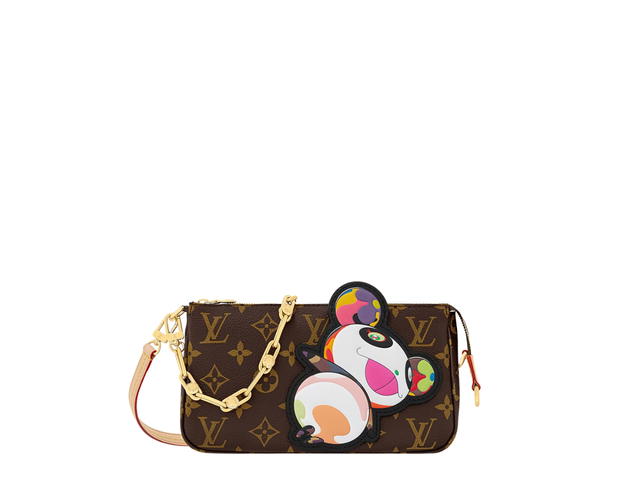 Louis Vuitton Louis Vuitton X Takashi Murakami Pochette Accessoires In Monogram Coated Canvas With Gold-Toned Hardware - view 1
