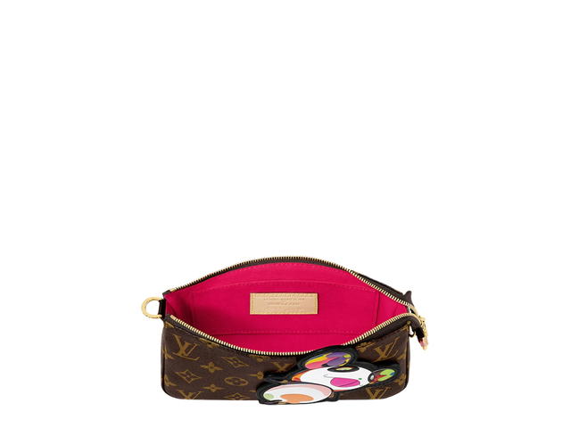Louis Vuitton Louis Vuitton X Takashi Murakami Pochette Accessoires In Monogram Coated Canvas With Gold-Toned Hardware - view 2