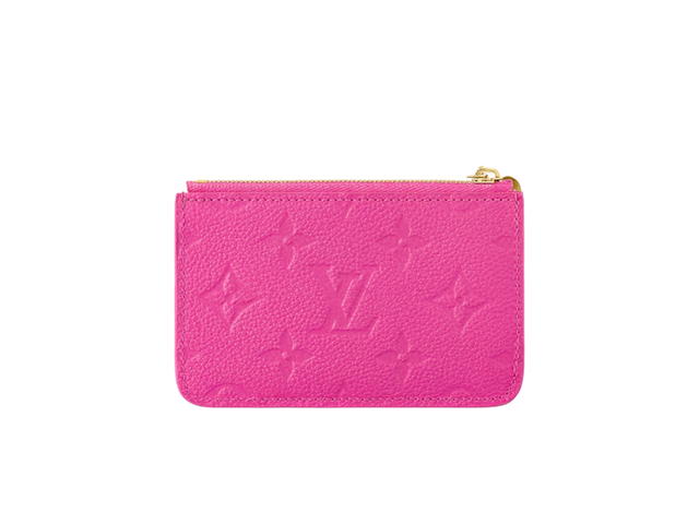 Louis Vuitton Louis Vuitton X Takashi Murakami Romy Card Holder In Kawaii Pink Monogram Empreinte Grained Cowhide Leather - view 4