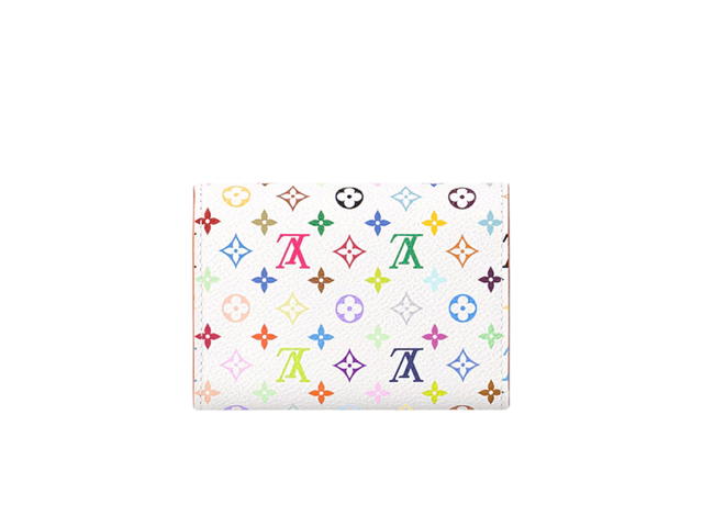Louis Vuitton Louis Vuitton X Takashi Murakami Rosalie Coin Purse In Multicolor Monogram Coated Canvas With Gold-Toned Hardware - view 4