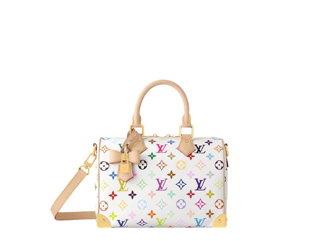 Louis Vuitton Louis Vuitton X Takashi Murakami Speedy Bandoulière 25 bag In Multicolor Monogram Canvas With Gold Hardware - view 1