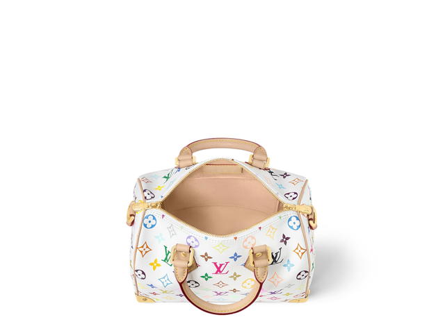 Louis Vuitton Louis Vuitton X Takashi Murakami Speedy Bandoulière 25 bag In Multicolor Monogram Canvas With Gold Hardware - view 3