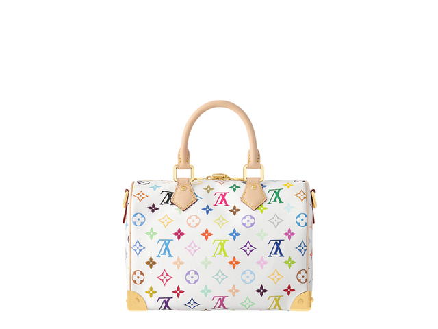 Louis Vuitton Louis Vuitton X Takashi Murakami Speedy Bandoulière 25 bag In Multicolor Monogram Canvas With Gold Hardware - view 4