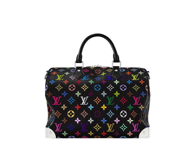 Louis Vuitton Louis Vuitton X Takashi Murakami Speedy Soft 30 In Multicolored Monogram Coated Canvas With Silver-Toned Hardware - view 2