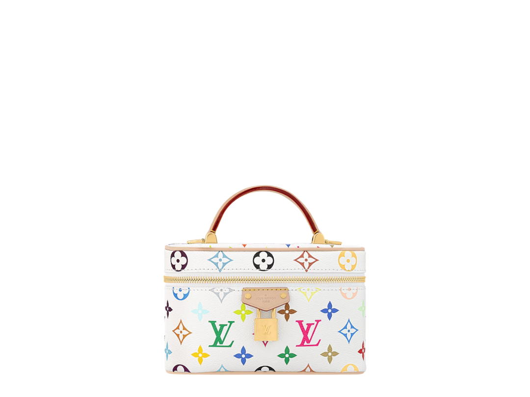 Louis Vuitton Louis Vuitton X Takashi Murakami Vanity Chain Pouch In Multicolor Monogram Coated Canvas With Gold Hardware
