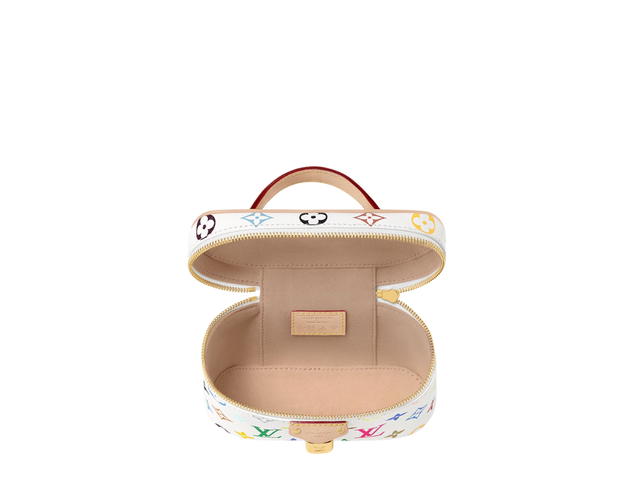 Louis Vuitton Louis Vuitton X Takashi Murakami Vanity Chain Pouch In Multicolor Monogram Coated Canvas With Gold Hardware - view 3