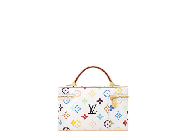 Louis Vuitton Louis Vuitton X Takashi Murakami Vanity Chain Pouch In Multicolor Monogram Coated Canvas With Gold Hardware - view 4