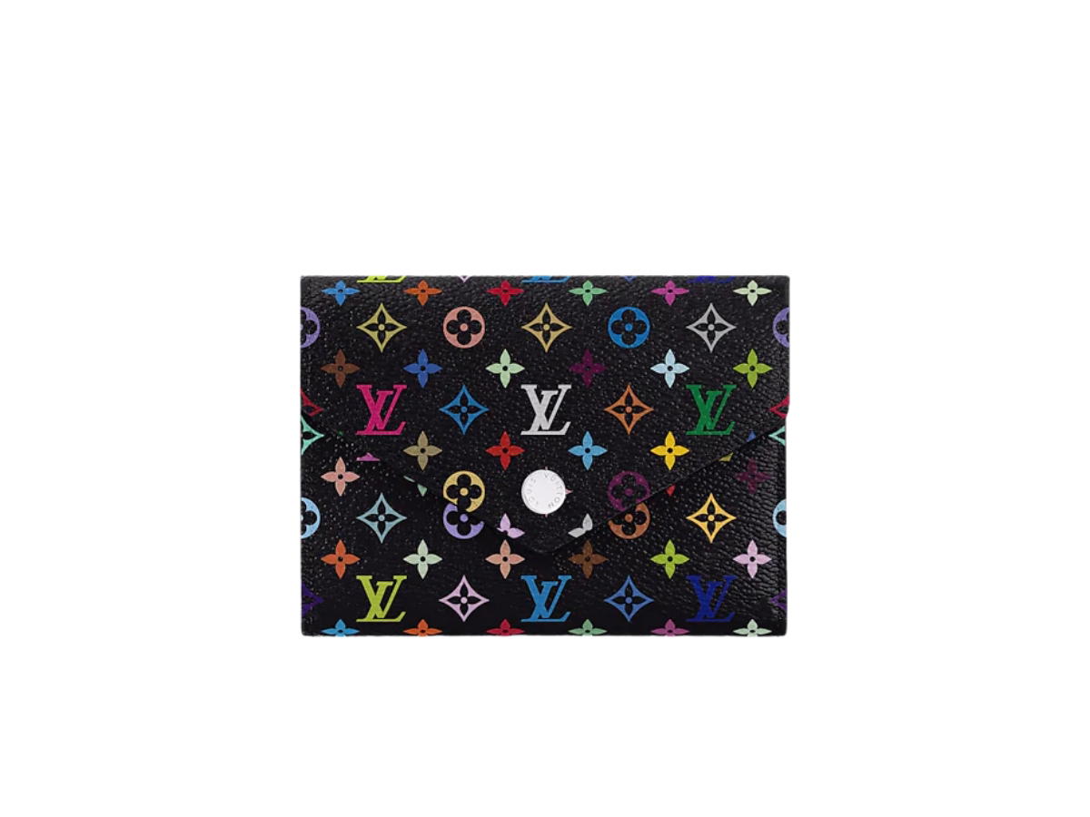 Louis Vuitton Louis Vuitton X Takashi Murakami Victorine Wallet In Multicolored Monogram Coated Canvas With Silver-Toned Hardware