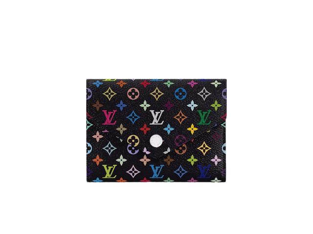 Louis Vuitton Louis Vuitton X Takashi Murakami Victorine Wallet In Multicolored Monogram Coated Canvas With Silver-Toned Hardware - view 1