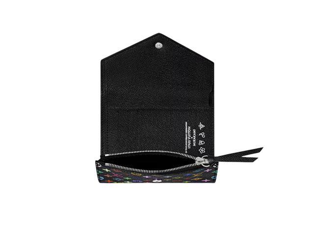 Louis Vuitton Louis Vuitton X Takashi Murakami Victorine Wallet In Multicolored Monogram Coated Canvas With Silver-Toned Hardware - view 2